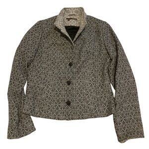 Cassis Tapestry Wool Blend Short Jacket Size 8